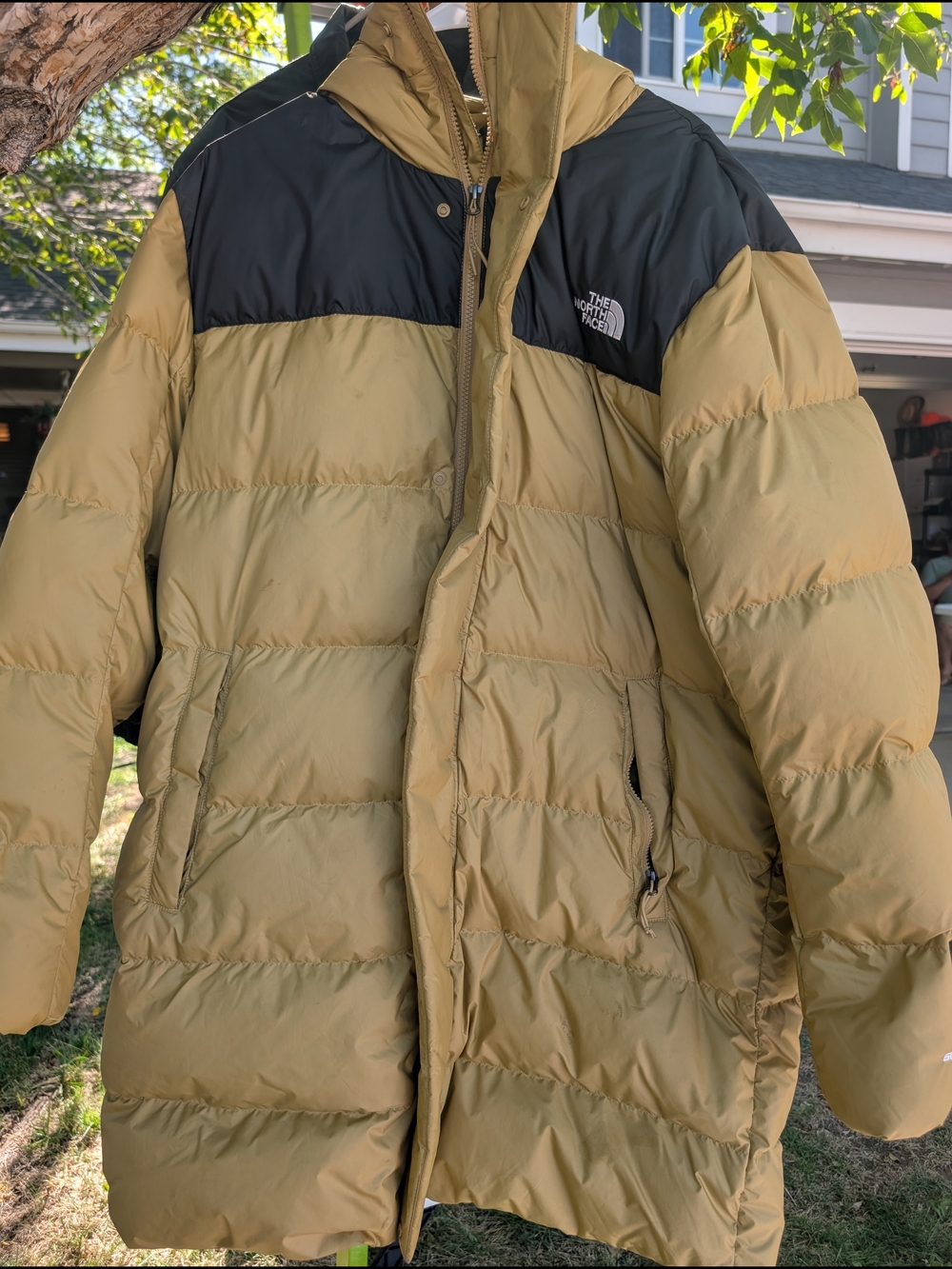 The North Face Men’s Olive and Black Puffer Jacket